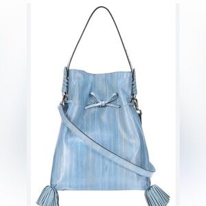 Altuzarra blue exotic eel skin bag 💙